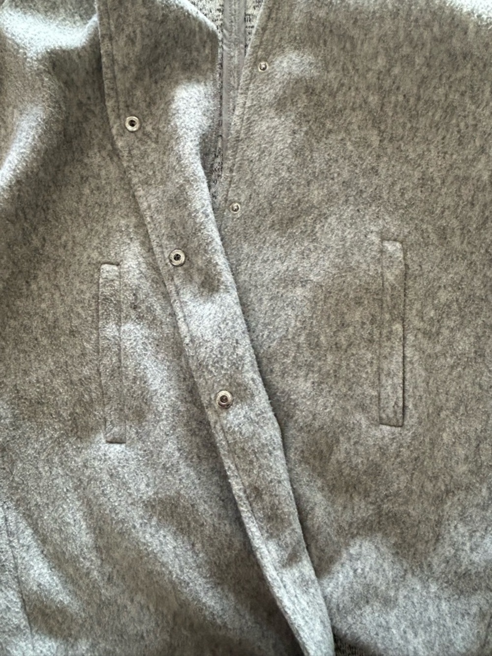 Vero Moda Heather Gray Snap Closure Light Jacket - Picture 4 of 6